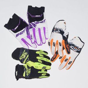 3 Pairs of Shot Race Gear Motocross Gloves